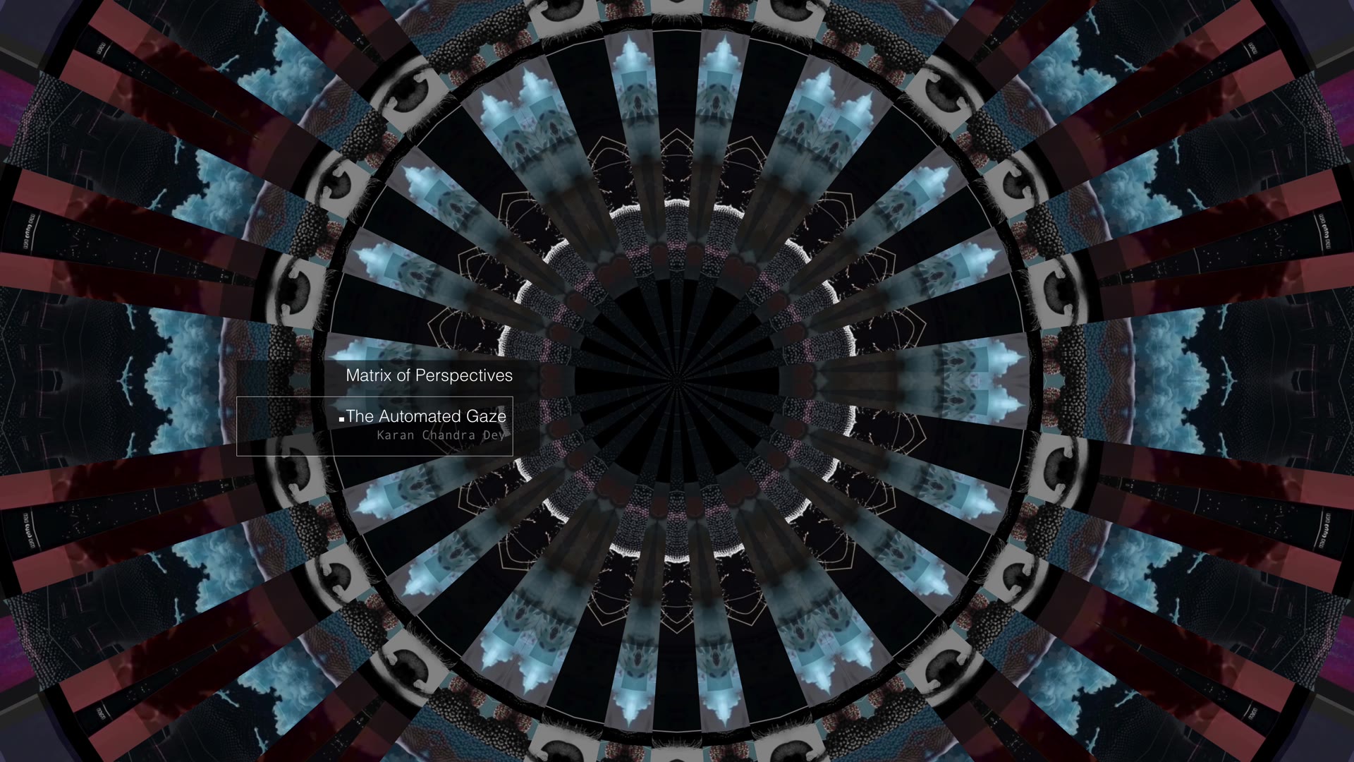 The Automated Gaze — kaleidoscopic mandala of eyes and symmetry